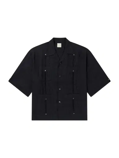 KAPITAL Camp-Collar Pleated Linen Shirt - Men | Thumbnail 1