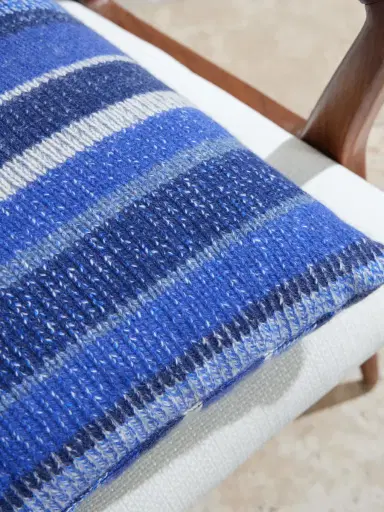 The Elder Statesman Striped Knitted Cashmere Cushion - Men | Thumbnail 3 The Elder Statesman Striped Knitted Cashmere Cushion - Men | Thumbnail 3