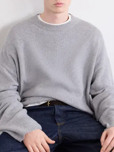 The Elder Statesman Dume Brushed-Cashmere Sweater - Men | Thumbnail 5