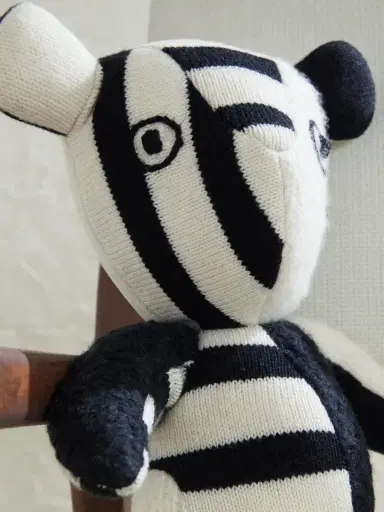 The Elder Statesman Elder Striped Cashmere Teddy Bear - Men | Thumbnail 3