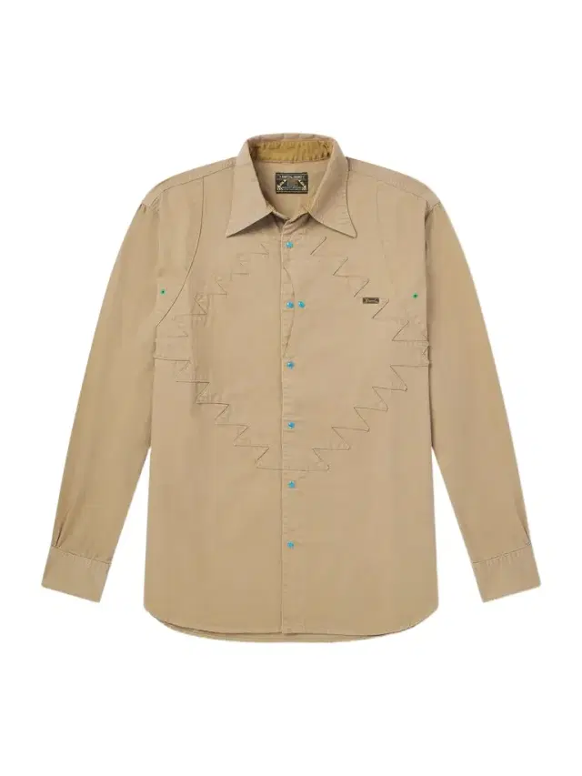 KAPITAL Thunderbird Panelled Cotton-Twill Shirt - Men