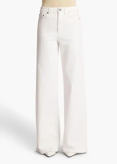 Khaite Dane Stretch Jean In White | Thumbnail 3