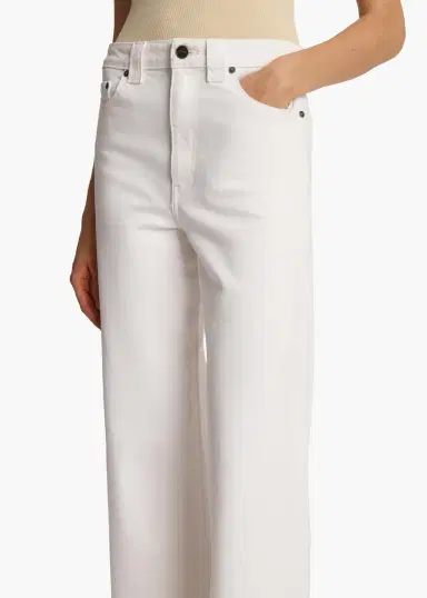 Khaite Dane Stretch Jean In White | Thumbnail 5