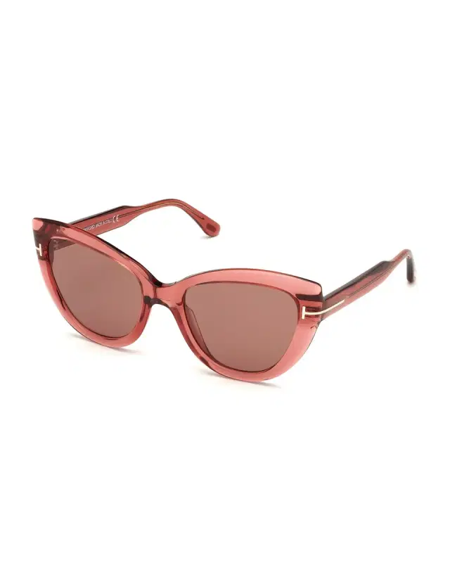 TOM FORD Anya Cat-Eye Monochromatic Sunglasses
