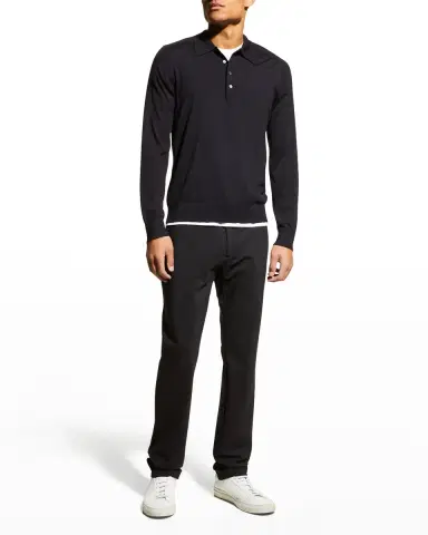 Theory Men's Zaine Precision Ponte Slim-Straight Chino-Style Pants | Thumbnail 2 Theory Men's Zaine Precision Ponte Slim-Straight Chino-Style Pants | Thumbnail 2