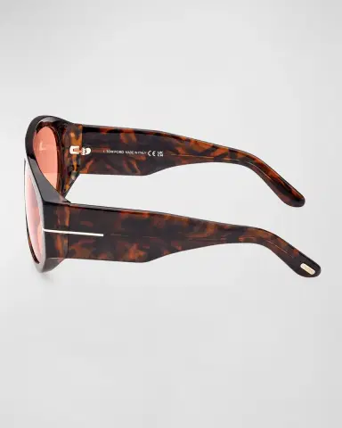 Tom Ford Men's Bronson T-Logo Shield Sunglasses | Thumbnail 2