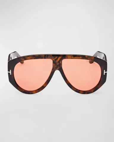 Tom Ford Men's Bronson T-Logo Shield Sunglasses | Thumbnail 3