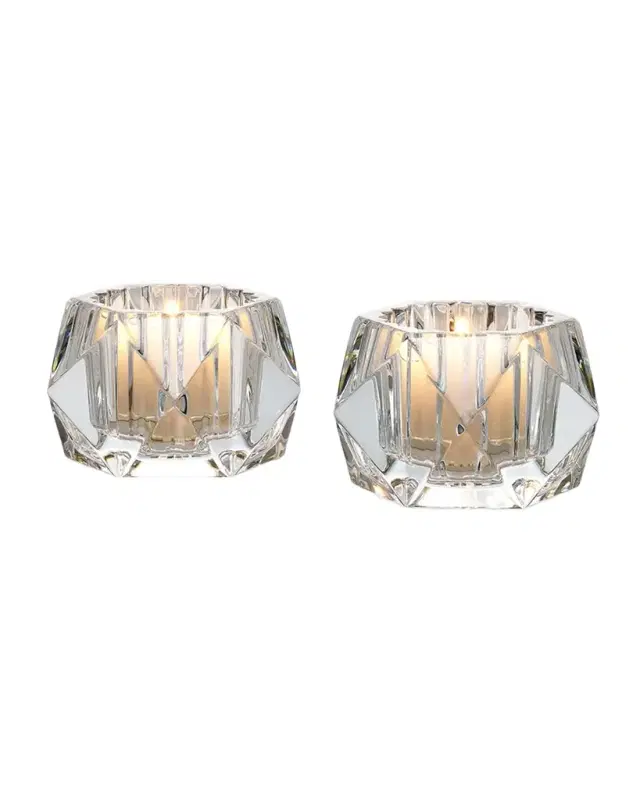Baccarat Louxor Votive Candle Holders, Set of 2