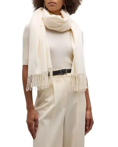 Sofia Cashmere Fringed Cashmere Evening Wrap | Thumbnail 1