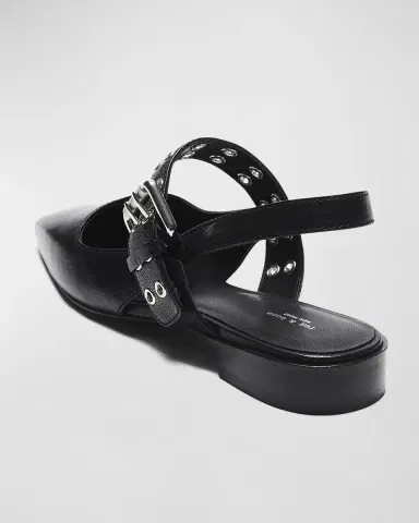 rag & bone Astra Leather Buckle Slingback Ballerina Flats | Thumbnail 3 rag & bone Astra Leather Buckle Slingback Ballerina Flats | Thumbnail 3