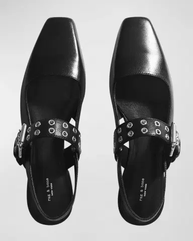 rag & bone Astra Leather Buckle Slingback Ballerina Flats | Thumbnail 4 rag & bone Astra Leather Buckle Slingback Ballerina Flats | Thumbnail 4