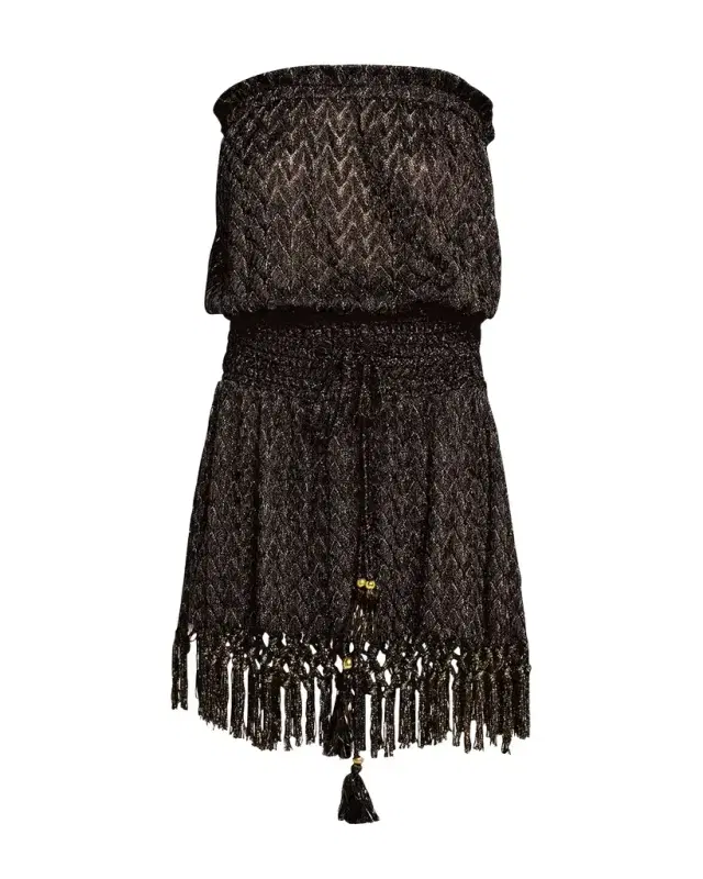 Lauryn Strapless Crochet Mini Dress