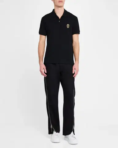 Alexander McQueen Men's Smooth Leather Oversized Sneakers | Thumbnail 3