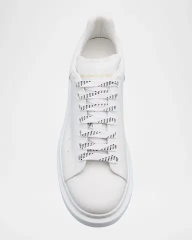 Alexander McQueen Men's Smooth Leather Oversized Sneakers | Thumbnail 5
