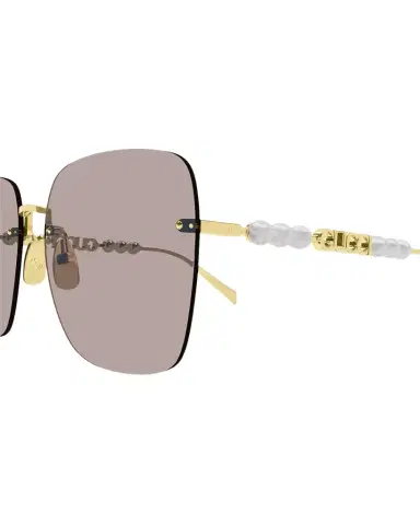 Gucci Metal Rectangle Sunglasses | Thumbnail 1 Gucci Metal Rectangle Sunglasses | Thumbnail 1