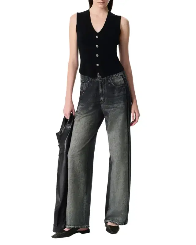 Miramar Cotton-Terry Wide-Leg Track Pants