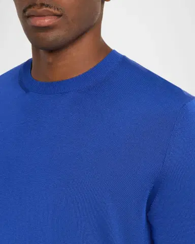 Tom Ford Men's Silk Knit Crewneck Sweater | Thumbnail 5 Tom Ford Men's Silk Knit Crewneck Sweater | Thumbnail 5
