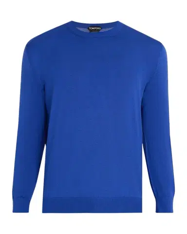 Tom Ford Men's Silk Knit Crewneck Sweater | Thumbnail 1 Tom Ford Men's Silk Knit Crewneck Sweater | Thumbnail 1