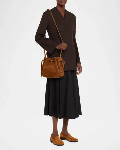 Tory Burch Romy Belted Suede Bucket Bag | Thumbnail 5 Tory Burch Romy Belted Suede Bucket Bag | Thumbnail 5