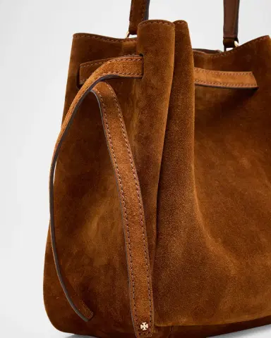 Tory Burch Romy Belted Suede Bucket Bag | Thumbnail 6 Tory Burch Romy Belted Suede Bucket Bag | Thumbnail 6