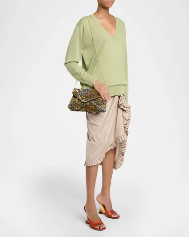 Dries Van Noten Sequined Envelope Clutch Bag | Thumbnail 5 Dries Van Noten Sequined Envelope Clutch Bag | Thumbnail 5