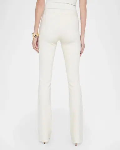 L'Agence Selma High-Rise Coated Sleek Baby Boot Jeans | Thumbnail 2
