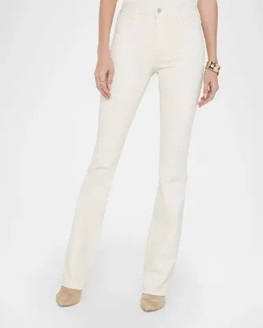 L'Agence Selma High-Rise Coated Sleek Baby Boot Jeans | Thumbnail 3