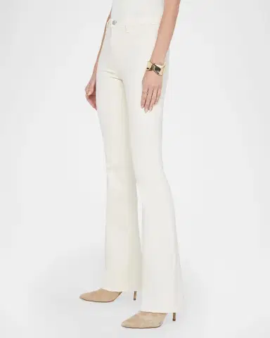 L'Agence Selma High-Rise Coated Sleek Baby Boot Jeans | Thumbnail 4
