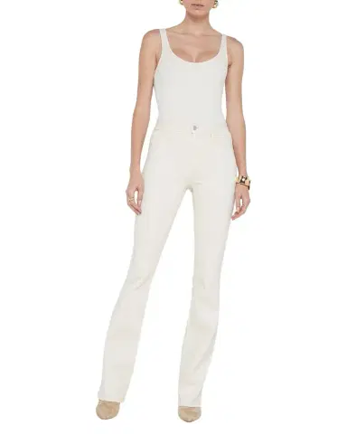 L'Agence Selma High-Rise Coated Sleek Baby Boot Jeans | Thumbnail 1