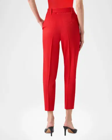 Akris punto Fred Wool Tricotine Tapered-Leg Ankle Pants With Belt | Thumbnail 3 Akris punto Fred Wool Tricotine Tapered-Leg Ankle Pants With Belt | Thumbnail 3