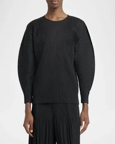 Homme Plissé Issey Miyake Men 's Pleated Long-Sleeve Shirt | Thumbnail 4 Homme Plissé Issey Miyake Men 's Pleated Long-Sleeve Shirt | Thumbnail 4