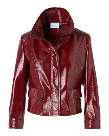 Akris punto Faux-Leather Trucker Jacket | Thumbnail 1 Akris punto Faux-Leather Trucker Jacket | Thumbnail 1