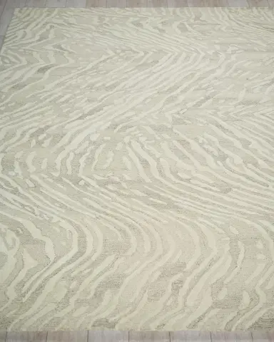 Exquisite Rugs Entro Hand-Tufted Beige & Ivory Rug | Thumbnail 2