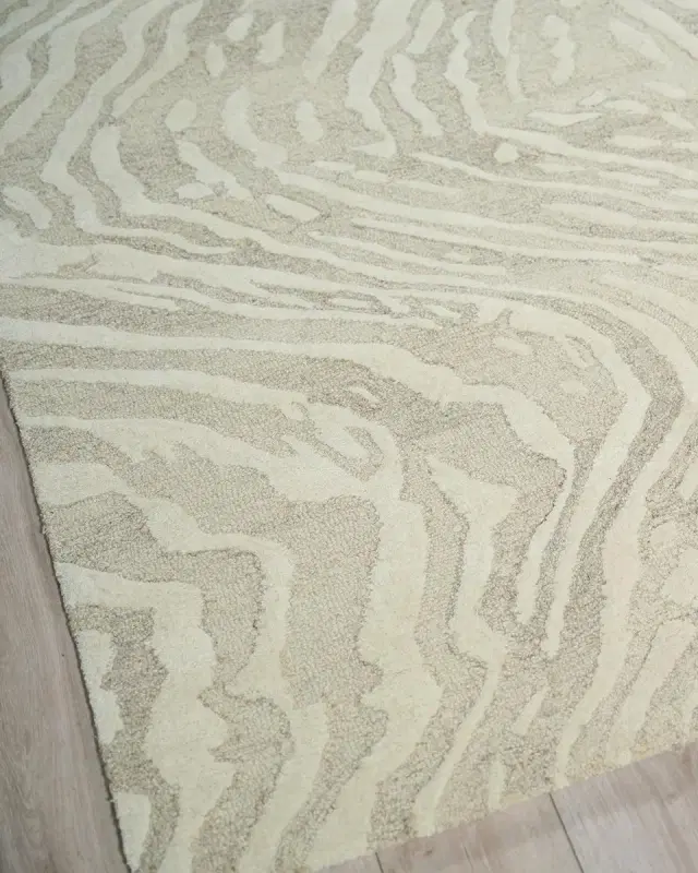 Exquisite Rugs Entro Hand-Tufted Beige & Ivory Rug
