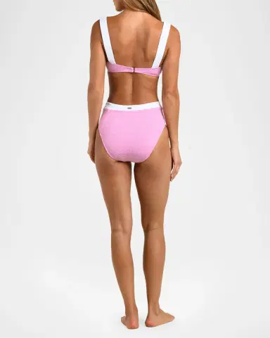 L'Agence Vanessa Colorblock Chic High-Waist Bikini Bottoms | Thumbnail 3 L'Agence Vanessa Colorblock Chic High-Waist Bikini Bottoms | Thumbnail 3