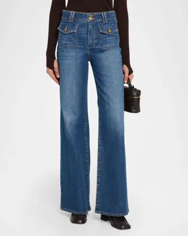 Ramy Brook Fay High-Rise Wide Leg Jeans | Thumbnail 4