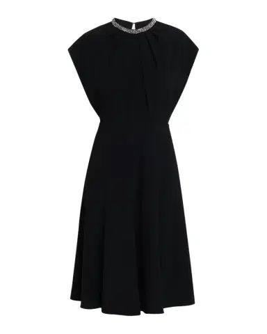Rickie Freeman for Teri Jon Beaded Crepe A-Line Midi Dress | Thumbnail 1