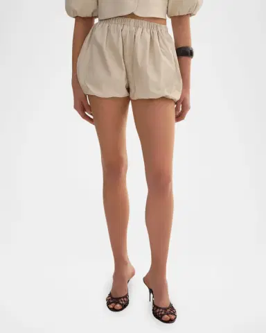 LAMARQUE Daisy Leather Bloomer Shorts | Thumbnail 4
