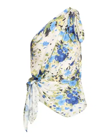 A.L.C. Eliana One-Shoulder Satin Scarf Top | Thumbnail 1
