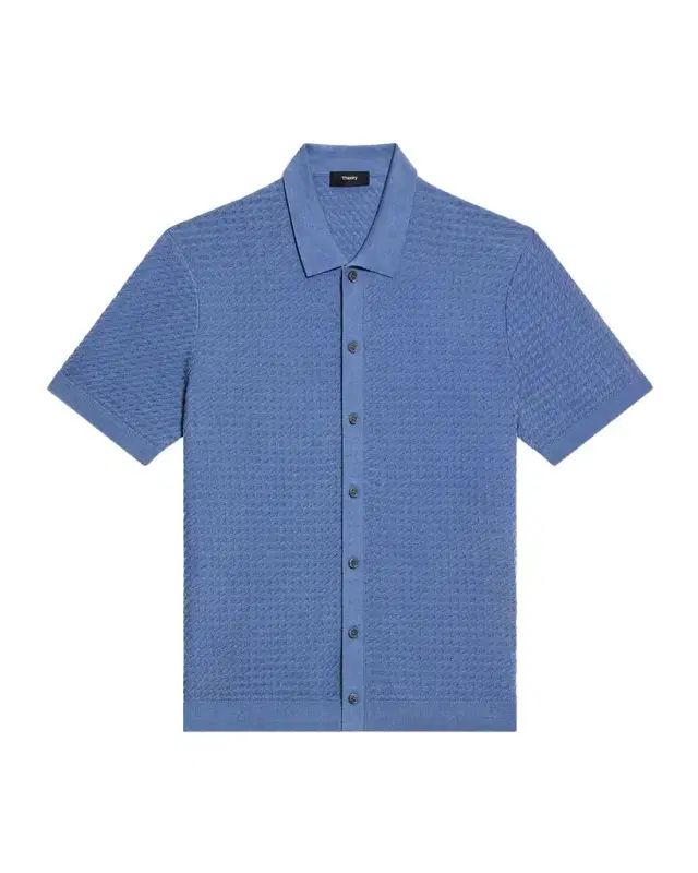 Theory Men 's Cairn Cotton Waffle-Knit Shirt