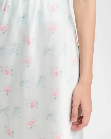 LoveShackFancy Castle Floral Satin Midi Skirt | Thumbnail 5 LoveShackFancy Castle Floral Satin Midi Skirt | Thumbnail 5