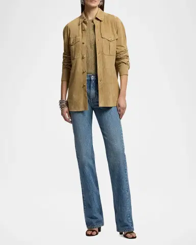 Ralph Lauren Collection High-Rise Straight Jeans | Thumbnail 2