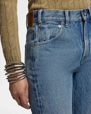 Ralph Lauren Collection High-Rise Straight Jeans | Thumbnail 5