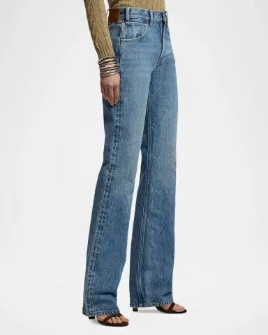 Ralph Lauren Collection High-Rise Straight Jeans | Thumbnail 6