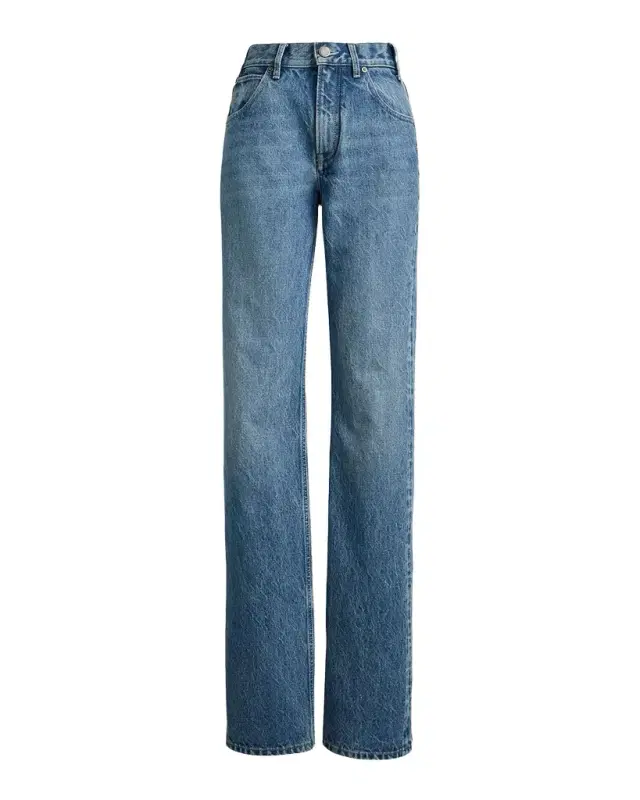 High-Rise Straight Jeans