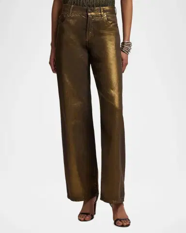 Ralph Lauren Collection Mercer Relaxed Wide-Leg Jeans | Thumbnail 4 Ralph Lauren Collection Mercer Relaxed Wide-Leg Jeans | Thumbnail 4