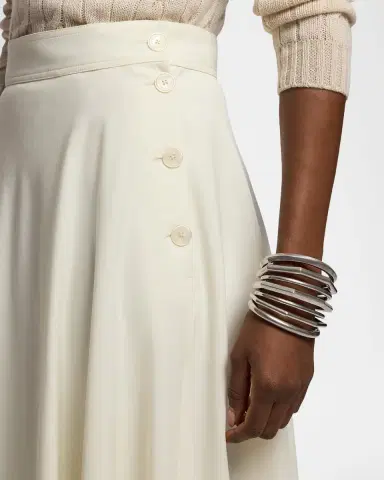 Ralph Lauren Collection Sonya Tropical Wool Crepe A-Line Midi Skirt | Thumbnail 5 Ralph Lauren Collection Sonya Tropical Wool Crepe A-Line Midi Skirt | Thumbnail 5