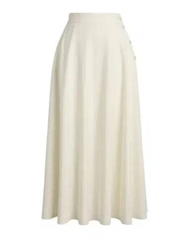 Ralph Lauren Collection Sonya Tropical Wool Crepe A-Line Midi Skirt | Thumbnail 1 Ralph Lauren Collection Sonya Tropical Wool Crepe A-Line Midi Skirt | Thumbnail 1