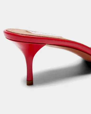 Alaïa 55mm Bloom Leather Transparent Mule Pumps | Thumbnail 7 Alaïa 55mm Bloom Leather Transparent Mule Pumps | Thumbnail 7