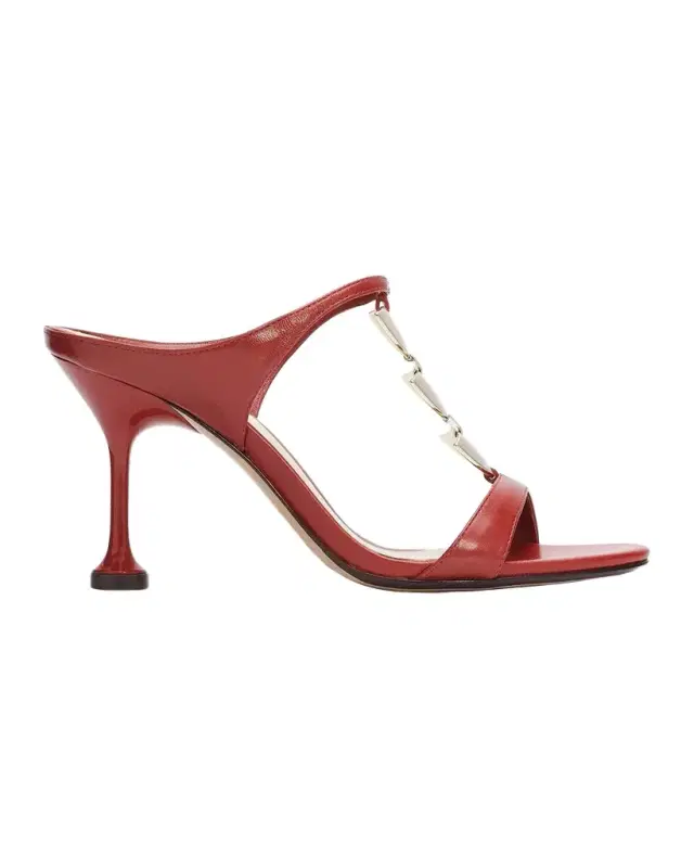 Alexandre Birman 85mm Lia Leather T-Strap Mules